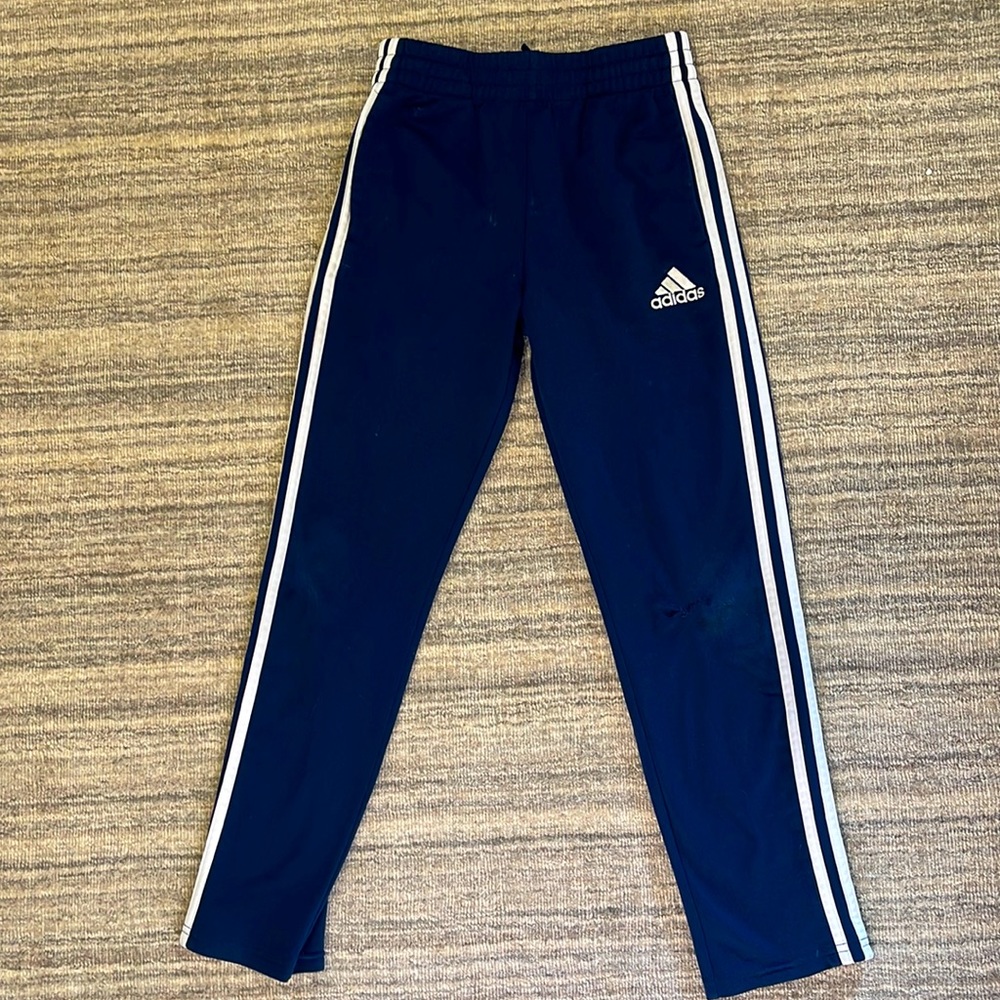 Adidas Boys 10/12 Sweatpants Navy Blue